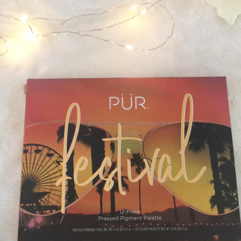 PUR Festival eyeshadow pressed pigment palette.